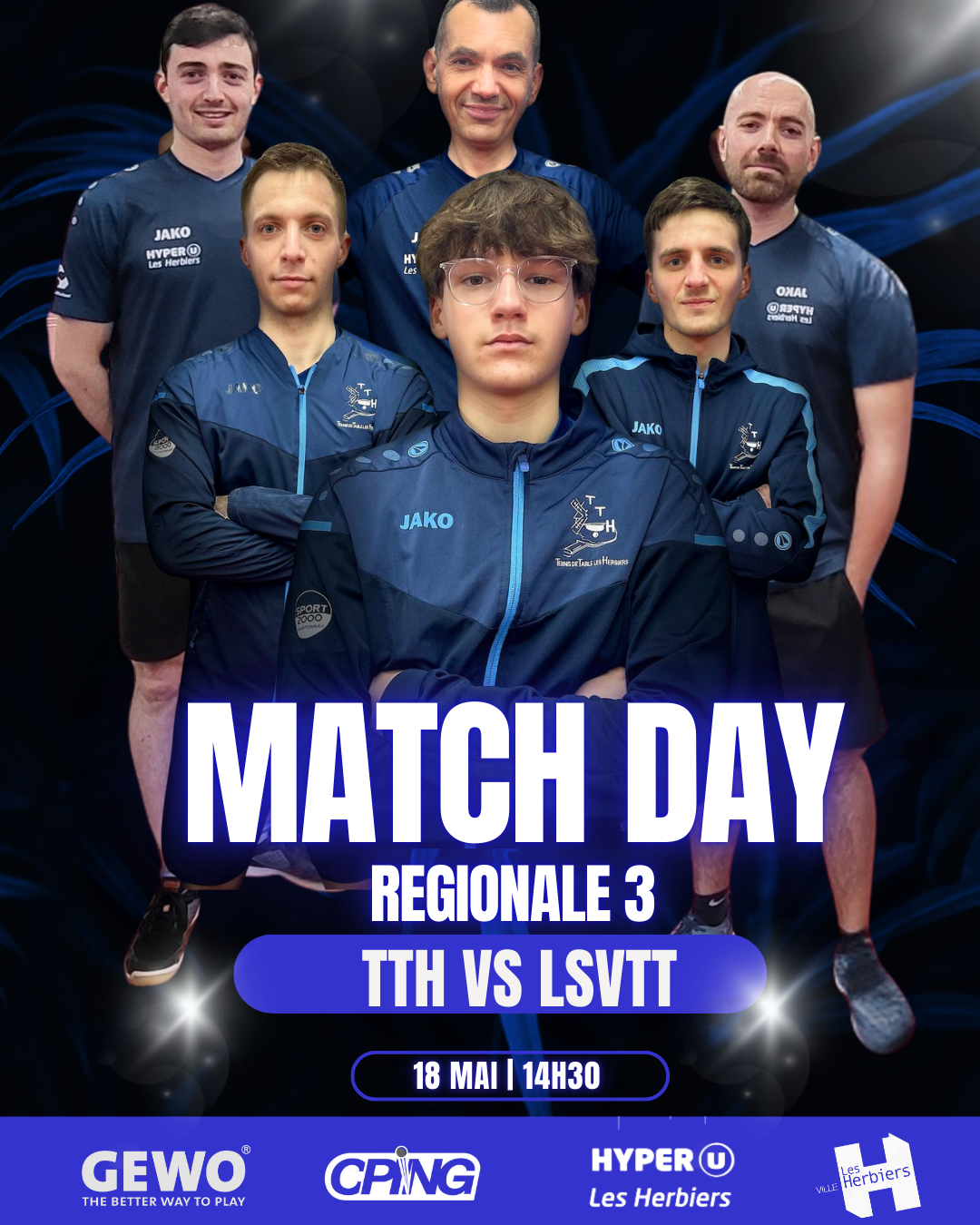 MATCH DAY REGIONALE 3 TTH vs Les Sables
